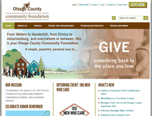 Tablet Screenshot of otsegofoundation.org